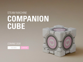 O teaser do Steam Machine Companion Cube no site da Dbrand, na foto. (Fonte da imagem: Dbrand)