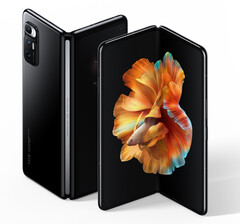 O Mi Mix Fold continua sendo um exclusivo chinês, fotografado. (Fonte da imagem: Xiaomi)