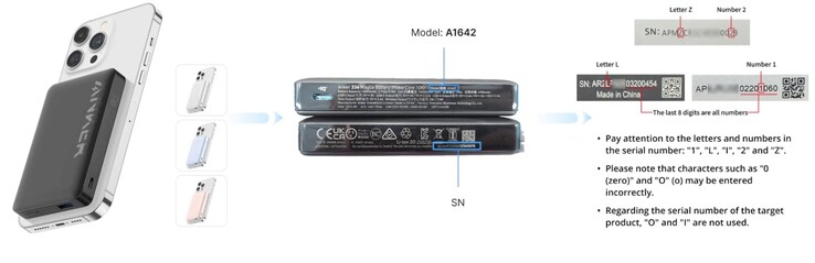 O Anker MagGo Power Core 10K (A1642) foi afetado. (Fonte da imagem: Anker)