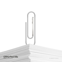 O Find X8s é considerado incrivelmente fino, apesar de seu poderoso chipset e da grande capacidade da bateria. (Fonte da imagem: Oppo)
