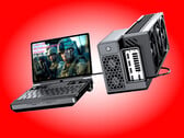 O Win Max 3 conectado à solução de docking eGPU G2 da GPD.