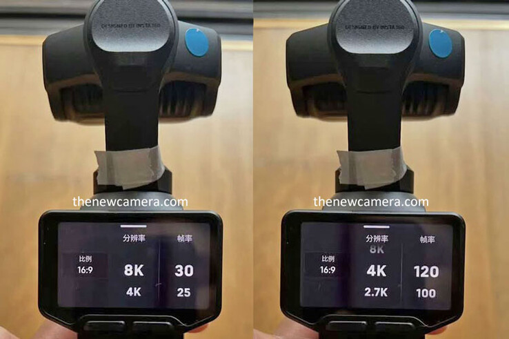 Imagens práticas do protótipo Insta360 Luna Ultra/Pro mostram resolução de 8K.