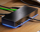 O novo Razer Thunderbolt 4 Dock Chroma embarca no final deste mês. (Imagem: Razer)