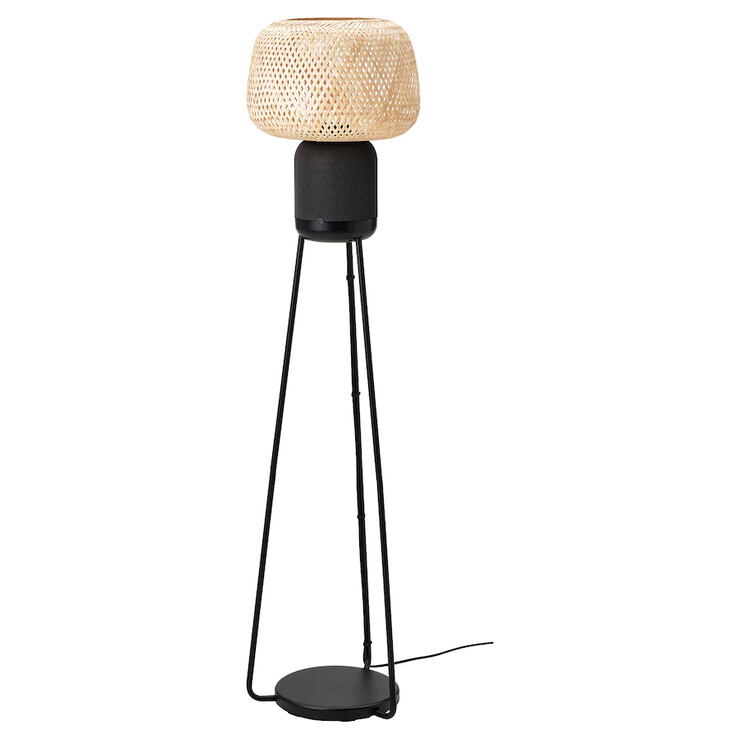 A lâmpada de chão IKEA SYMFONISK com alto-falante Wi-Fi. (Fonte de imagem: IKEA)