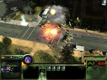 Na imagem: Uma captura de tela da jogabilidade de Act of War.