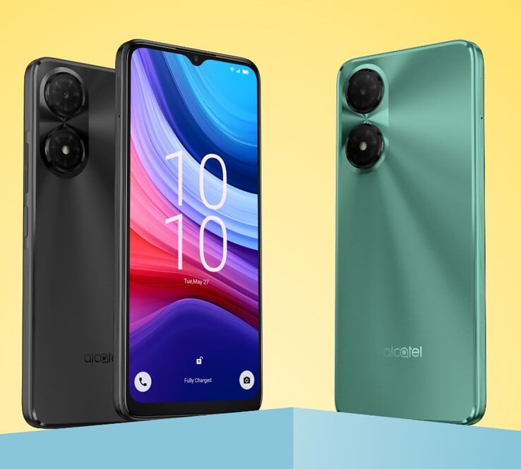 O Alcatel 3 (2025) está disponível nas cores Teal Blue e Space Gray. (Fonte da imagem: Alcatel)