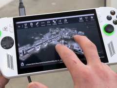 Uma foto de u/dotvp ampliando o mapa do edifício digitalizado usando o computador de mão Asus ROG Xbox Ally X.