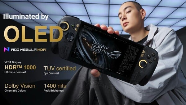 O ROG Ally X20 é o primeiro dispositivo portátil da Asus com uma tela OLED.