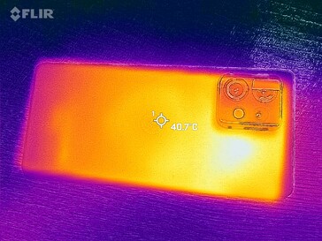 Imagem térmica - parte traseira