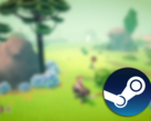 Gaucho and the Grassland também tem uma demo disponível no Steam, caso o senhor queira experimentar o jogo antes de comprá-lo. Na foto - Uma captura de tela borrada da versão de desenvolvimento do jogo, com o logotipo do Steam sobreposto. (Fonte da imagem: Steam - Editado)