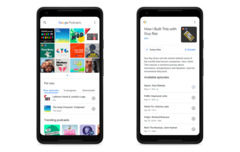 Lançamento inicial do Google Podcasts para Android (Fonte: Google)