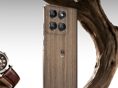 O Motorola Edge 60 Pro já está disponível com acabamento em madeira na China. (Fonte da imagem: Motorola)
