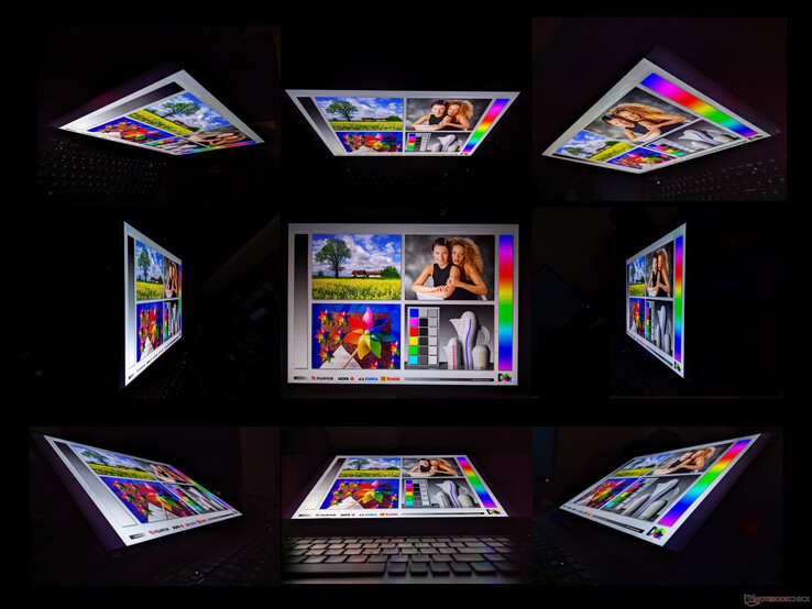 O Mini-LED não sofre com a degradação de contraste do IPS nem com o efeito arco-íris do OLED, proporcionando alguns dos melhores ângulos de visão que já vimos em um laptop