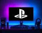 Logotipo do PlayStation exibido no monitor de um PC para jogos