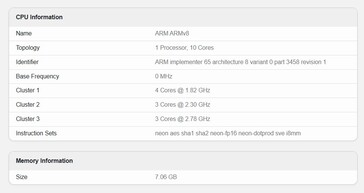 Samsung Galaxy A77 no Geekbench 6