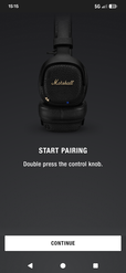 Pressione duas vezes o joystick = Emparelhamento Bluetooth