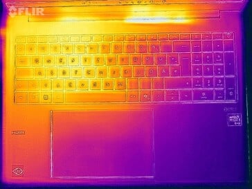 Teste de resistência à temperatura superficial (lado superior)