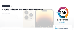 A pontuação do iPhone 14 Pro está fora. (Fonte: DxOMark)
