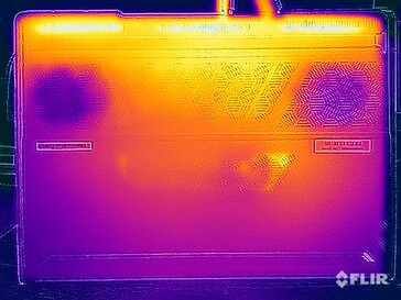 Teste de estresse de temperatura da superfície (parte inferior)