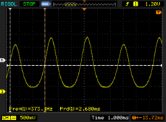 OLED cintilante entre 17% e 51% (347,2 - 373,1 Hz)