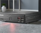 O mini PC Shuttle XPC Slim DH810 tem o público de TI industrial em sua mira. (Fonte da imagem: Shuttle, editado)