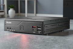O mini PC Shuttle XPC Slim DH810 tem o público de TI industrial em sua mira. (Fonte da imagem: Shuttle, editado)