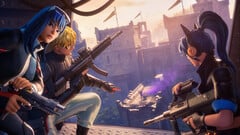 Arte promocional da atualização Ballistic v37.10 do Fortnite que foi ao ar em agosto de 2025. (Fonte da imagem: Epic Games)