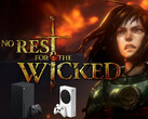Arte de No Rest for the Wicked com os consoles Xbox abaixo (Fonte da imagem: Moon Studios, Microsoft Gaming com edições)