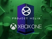 Console do Projeto Helix exibido com o logotipo do Xbox One