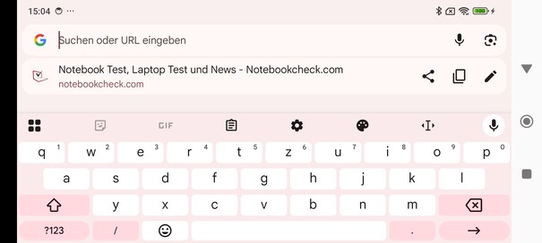 Teclado horizontal