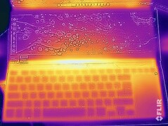 Teste de estresse de temperatura da superfície (topo)