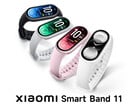 A Xiaomi Smart Band 11 está disponível em quatro cores.