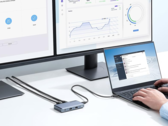 O novo hub USB-C 7 em 1 da Anker segue outros acessórios semelhantes, como o 343 USB-C Hub (acima). (Fonte da imagem: Anker)