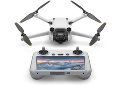 O Mini 3 Pro e o controlador DJI RC receberam atualizações de firmware, assim como o aplicativo DJI Fly. (Fonte da imagem: DJI)