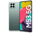 Il Galaxy M53 5G sarà disponibile in tre colori. (Fonte immagine: Samsung)