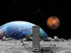 Imagem do conceito. Projeto Fission Surface Power da NASA. (Fonte da imagem: NASA)