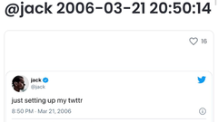 Il NFT del primo tweet non è all'altezza dei piani (immagine: OpenSea)