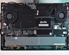 A parte interna do Lenovo ThinkPad P16 Gen 3.