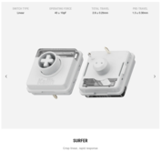 Especificações do switch linear Lofree Flow 2 Surfer. (Fonte da imagem: Lofree)
