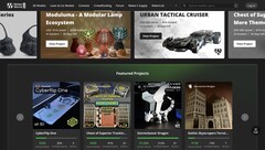 A nova página de crowdfunding (vista acima) está em sua fase de lançamento, mas já lista uma série de projetos interessantes (Fonte da imagem: MakerWorld)