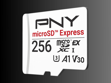 Cartão flash PNY microSD Express 256GB (Fonte da imagem: PNY PR)