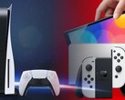A etiqueta de preço PS5 poderia ser alterada para refletir qualquer potencial sucesso de vendas do Nintendo Switch OLED. (Fonte de imagem: Sony/Nintendo - editado)