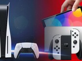 A etiqueta de preço PS5 poderia ser alterada para refletir qualquer potencial sucesso de vendas do Nintendo Switch OLED. (Fonte de imagem: Sony/Nintendo - editado)