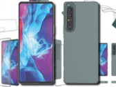 Casos protetores aparentemente revelaram o desenho final do Sony Xperia 1 IV. (Fonte da imagem: TVCMall - editado)