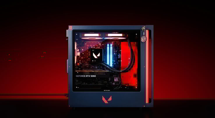 O painel esquerdo do Omen 35L Valorant Edition (Fonte da imagem: HP)