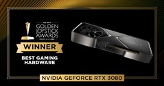 GeForce RTX 3080. (Fonte da imagem: @GoldenJoysticks)