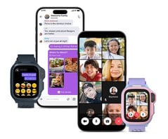 Os usuários do smartwatch myFirst Fone S4 podem participar de videochamadas em grupo.