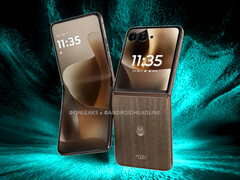 O Razr 70 Ultra em uma de suas cores de lançamento.