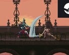 Blasphemous é um jogo Metroidvania do gênero Soulslike que está atualmente à venda por um preço recorde no Steam. (Fonte da imagem: Steam)