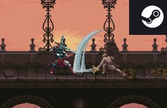 Blasphemous é um jogo Metroidvania do gênero Soulslike que está atualmente à venda por um preço recorde no Steam. (Fonte da imagem: Steam)